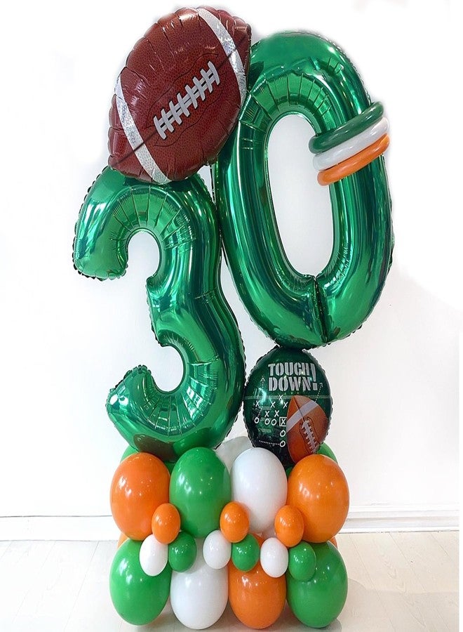 KHC-KHF Rugby-Balloon Football-Balloon 6Pcs 26 & 18 inch Football Foil Balloons Sports Party Decor Game Day Birthday School Tailgate Team Celebration Supply - Image 5